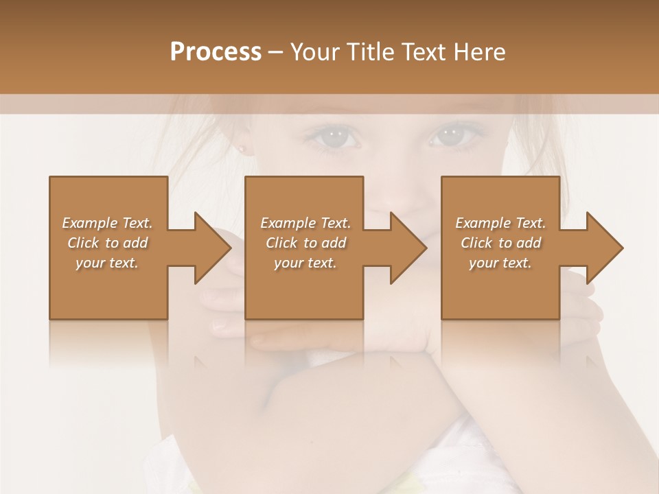 A Little Girl Is Posing For A Picture PowerPoint Template
