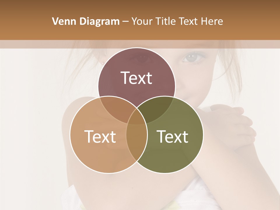 A Little Girl Is Posing For A Picture PowerPoint Template