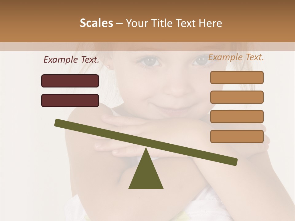 A Little Girl Is Posing For A Picture PowerPoint Template