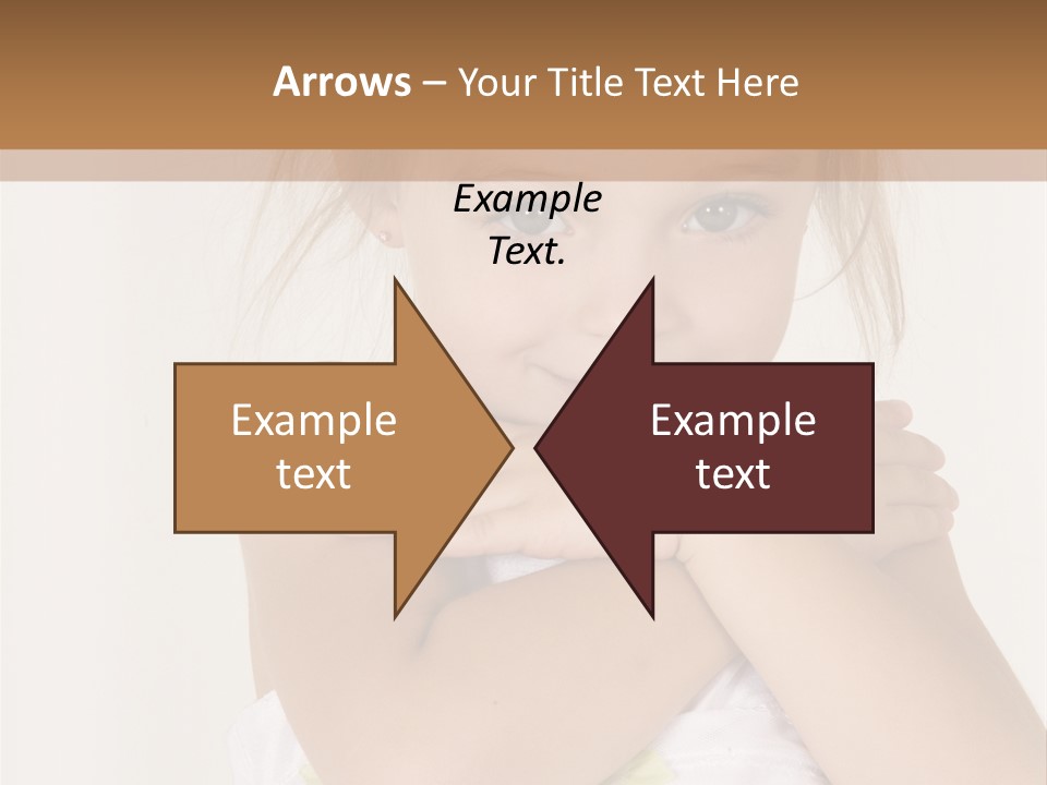 A Little Girl Is Posing For A Picture PowerPoint Template