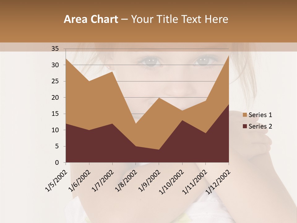 A Little Girl Is Posing For A Picture PowerPoint Template
