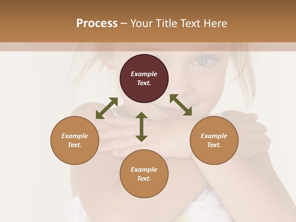 A Little Girl Is Posing For A Picture PowerPoint Template