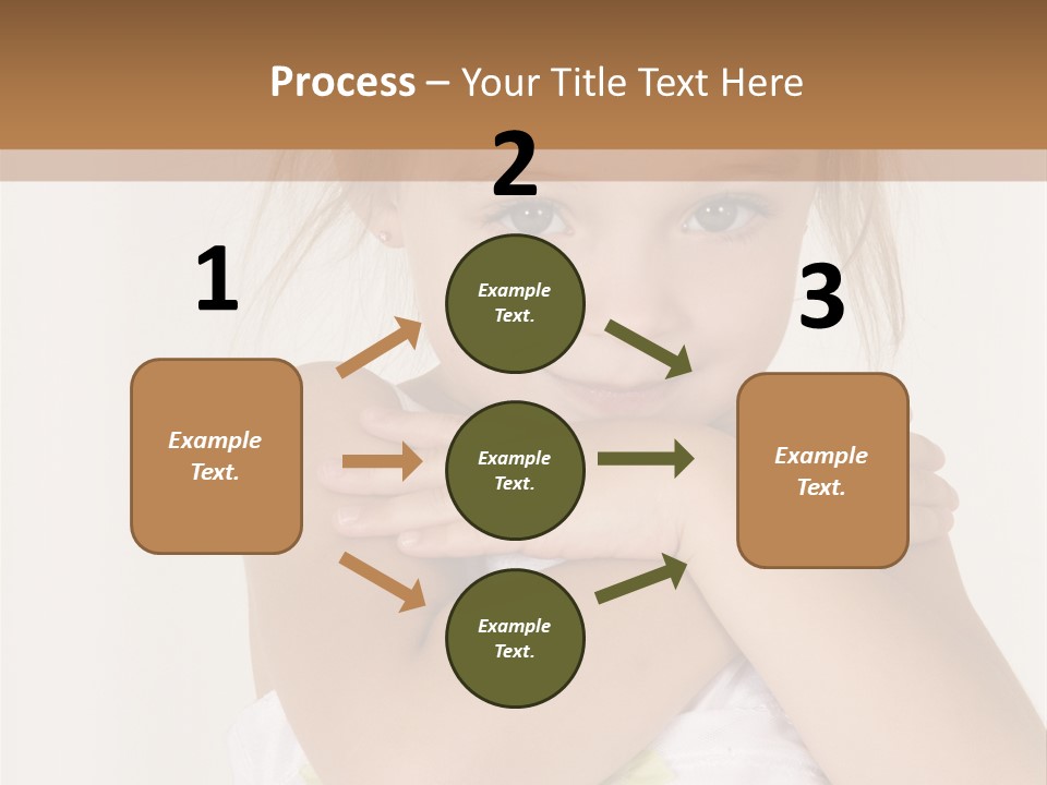 A Little Girl Is Posing For A Picture PowerPoint Template