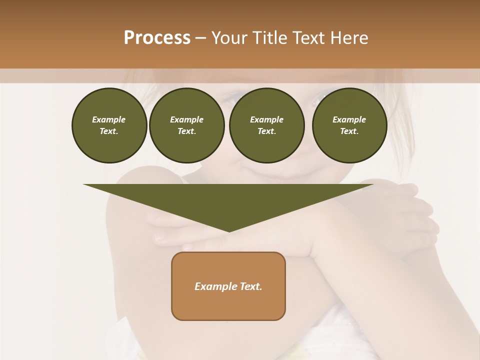 A Little Girl Is Posing For A Picture PowerPoint Template