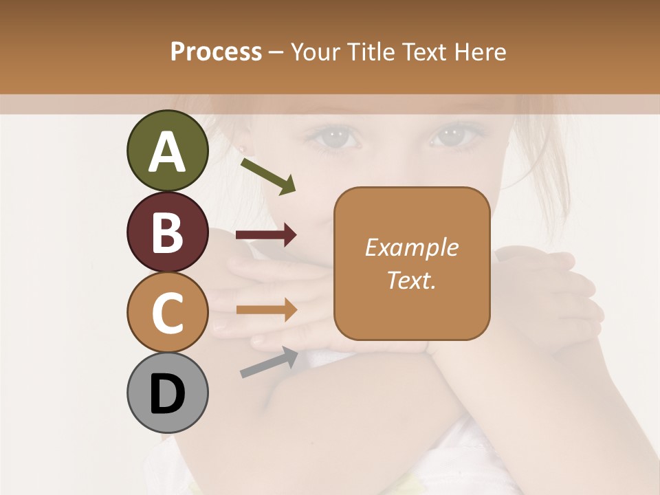 A Little Girl Is Posing For A Picture PowerPoint Template