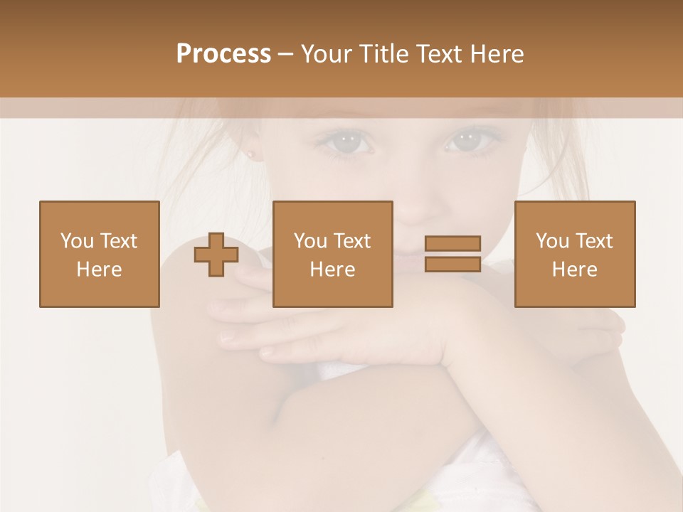 A Little Girl Is Posing For A Picture PowerPoint Template