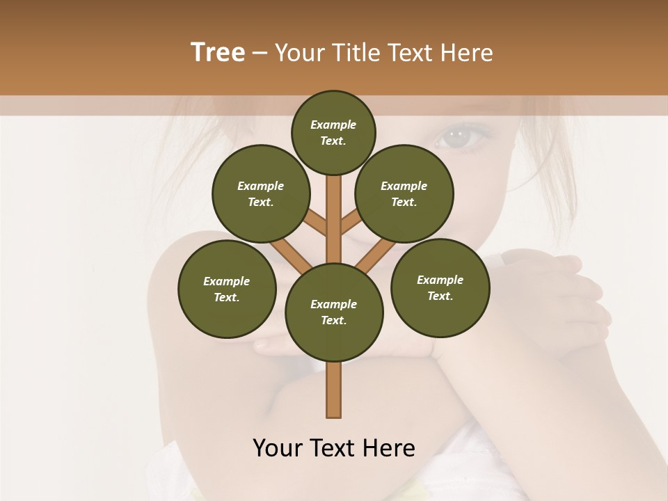 A Little Girl Is Posing For A Picture PowerPoint Template