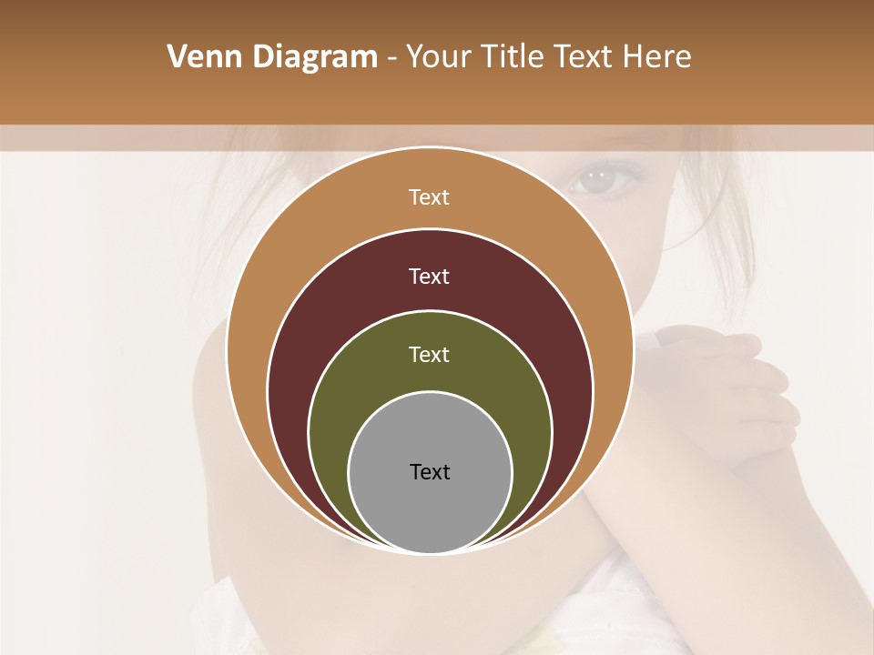 A Little Girl Is Posing For A Picture PowerPoint Template