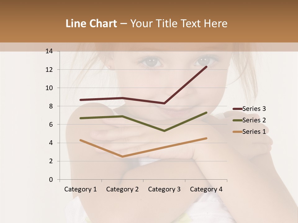 A Little Girl Is Posing For A Picture PowerPoint Template