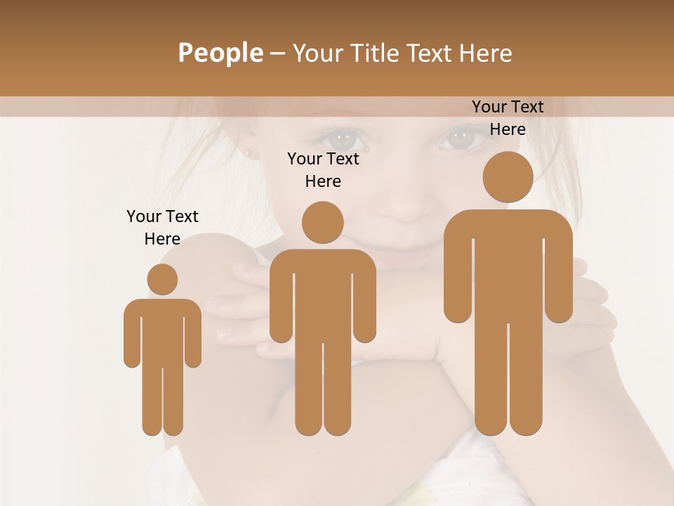 A Little Girl Is Posing For A Picture PowerPoint Template