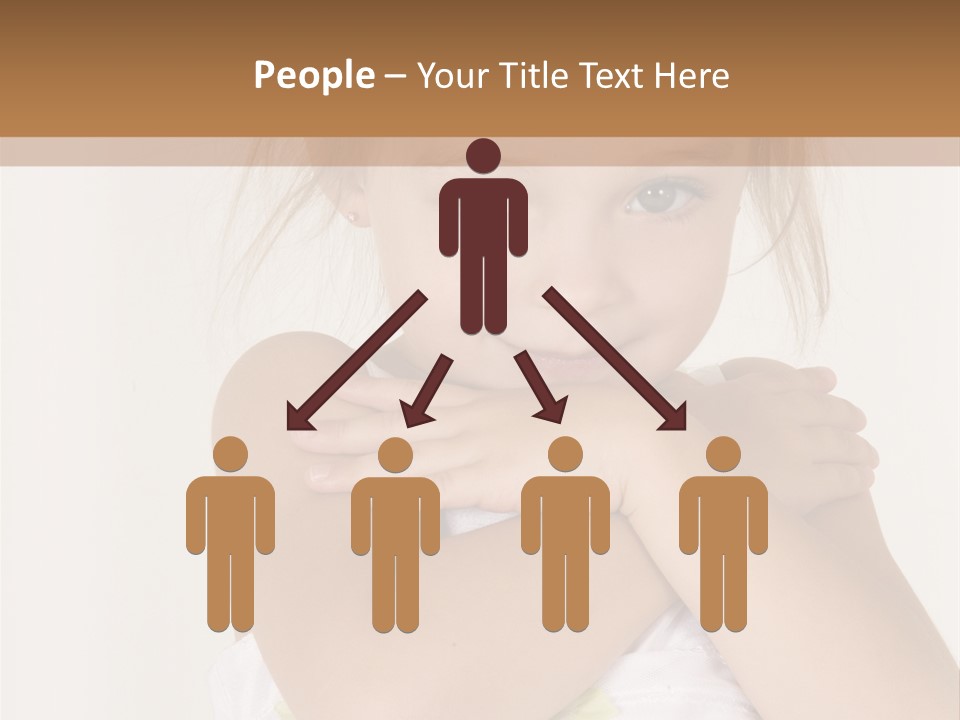 A Little Girl Is Posing For A Picture PowerPoint Template