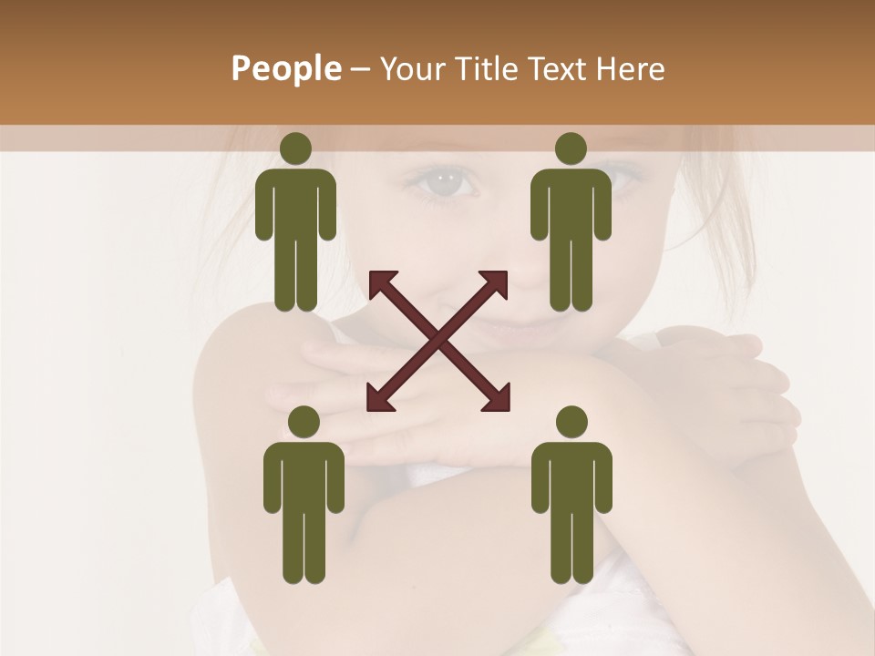 A Little Girl Is Posing For A Picture PowerPoint Template
