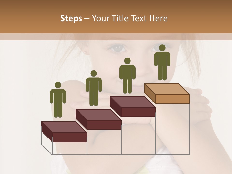 A Little Girl Is Posing For A Picture PowerPoint Template