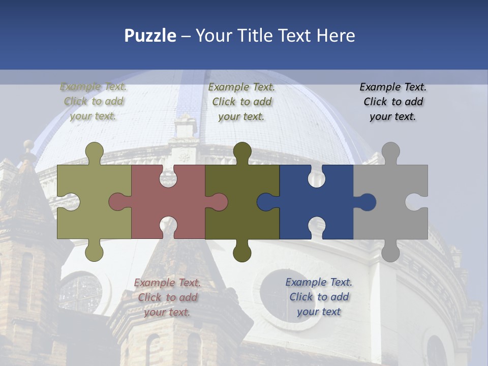 Cathedral Dome, Cuenca, Ecuador PowerPoint Template