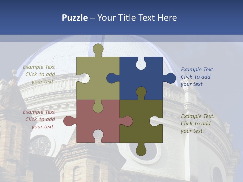 Cathedral Dome, Cuenca, Ecuador PowerPoint Template