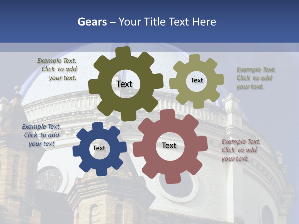 Cathedral Dome, Cuenca, Ecuador PowerPoint Template