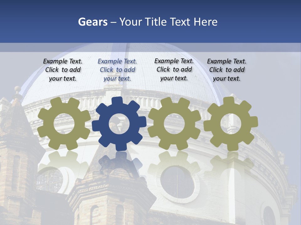 Cathedral Dome, Cuenca, Ecuador PowerPoint Template