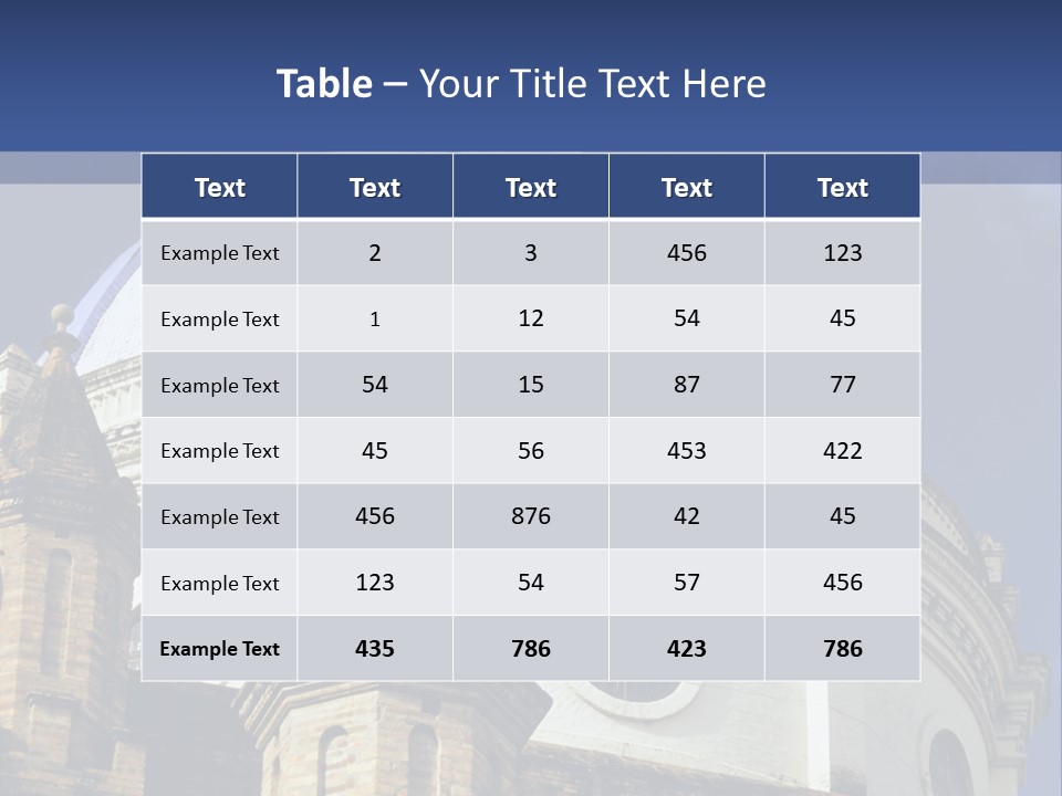 Cathedral Dome, Cuenca, Ecuador PowerPoint Template