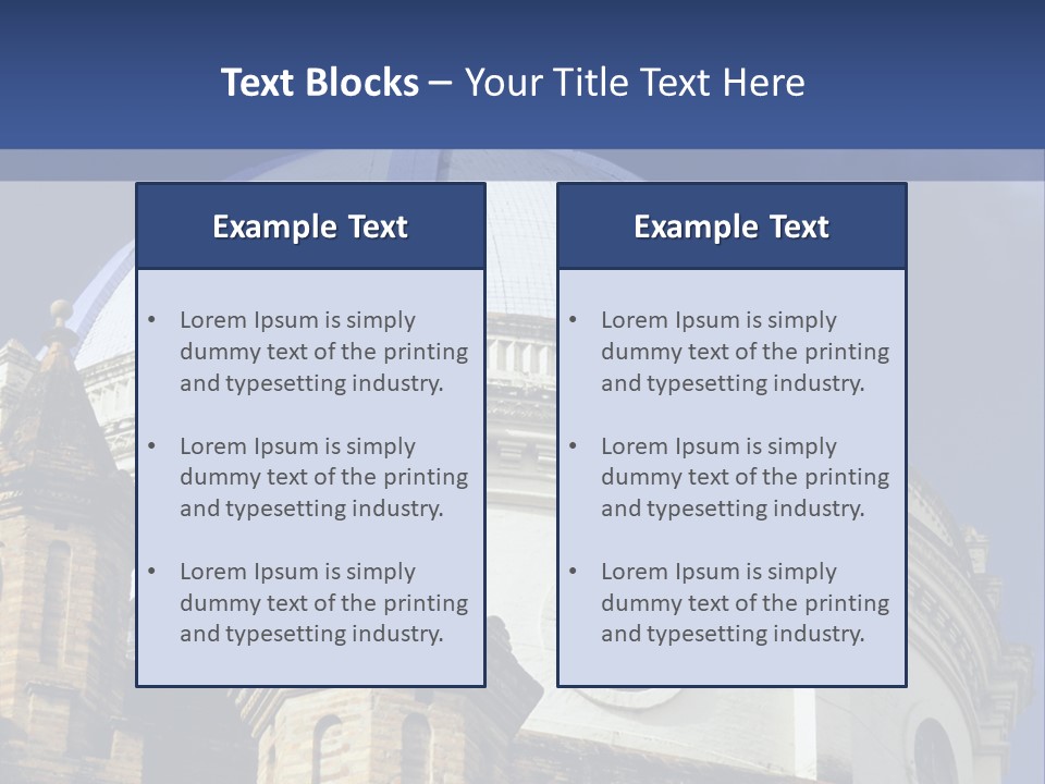 Cathedral Dome, Cuenca, Ecuador PowerPoint Template