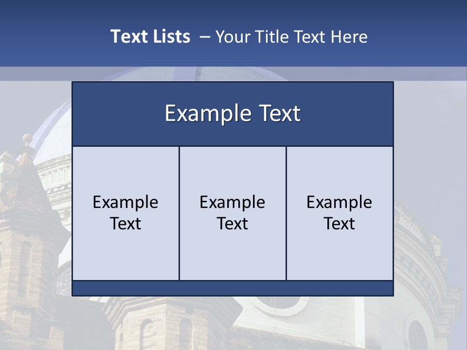 Cathedral Dome, Cuenca, Ecuador PowerPoint Template