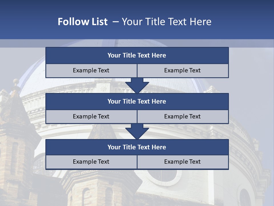 Cathedral Dome, Cuenca, Ecuador PowerPoint Template