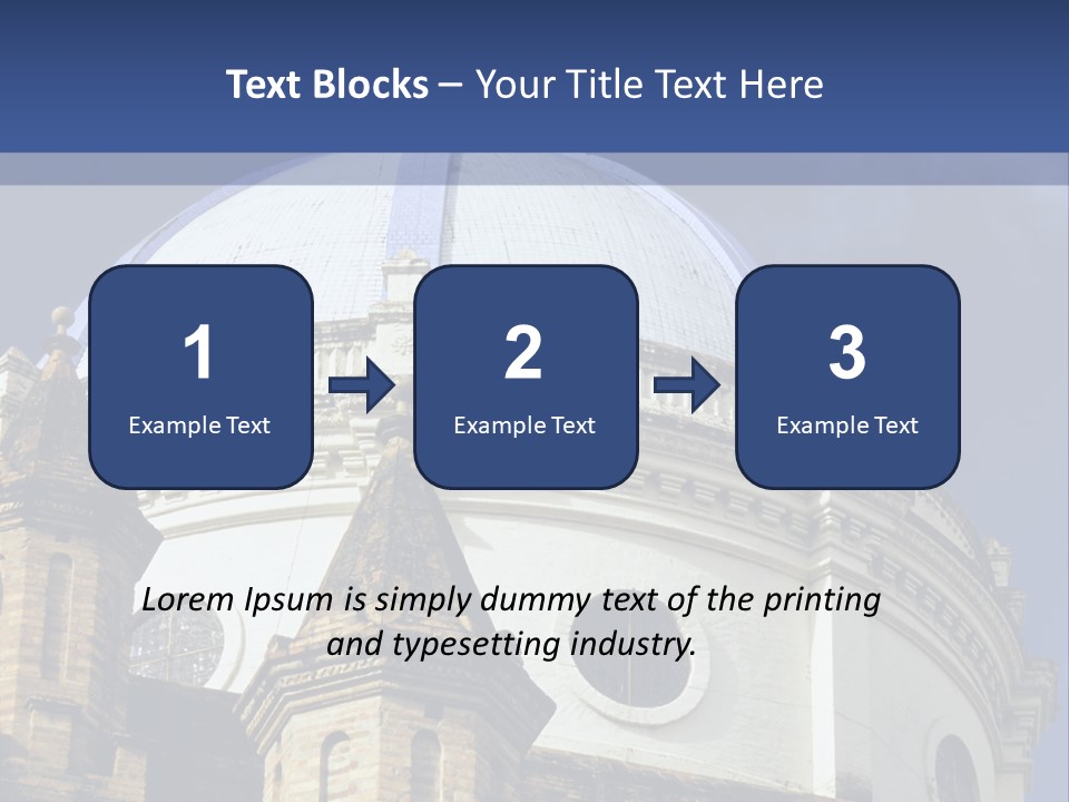 Cathedral Dome, Cuenca, Ecuador PowerPoint Template