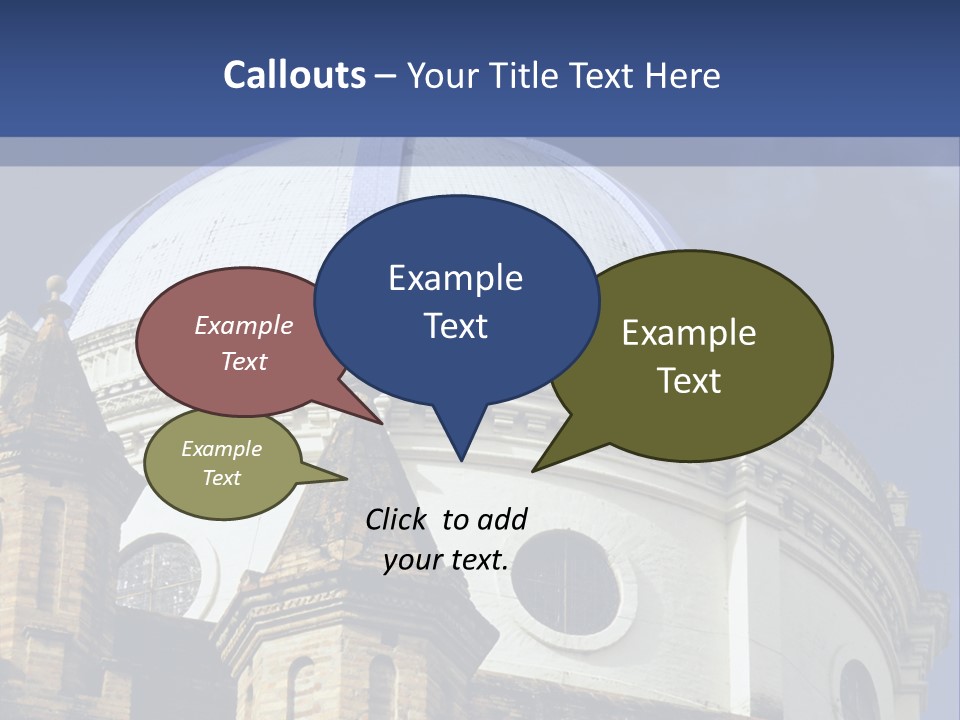 Cathedral Dome, Cuenca, Ecuador PowerPoint Template
