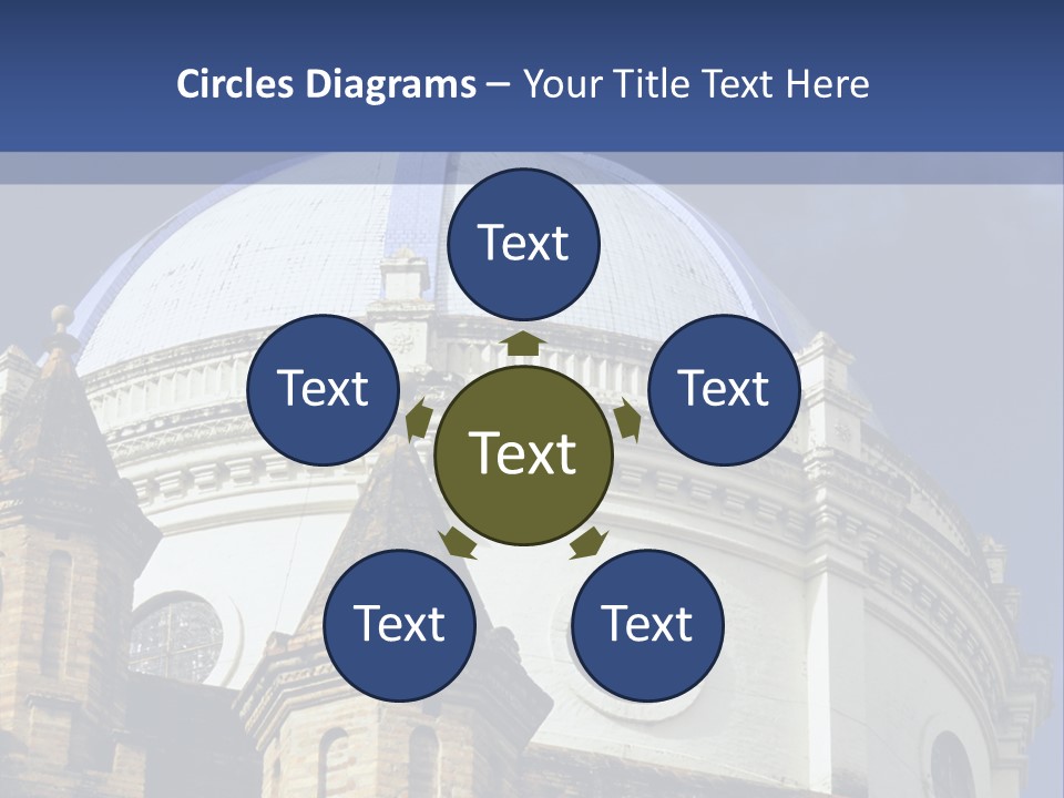 Cathedral Dome, Cuenca, Ecuador PowerPoint Template