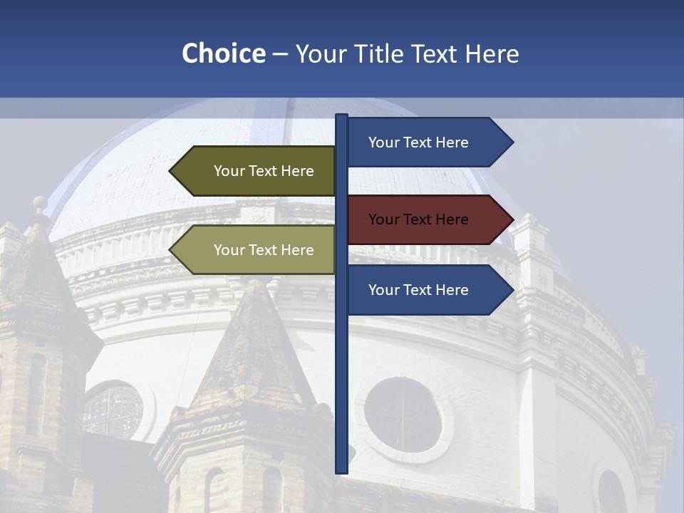Cathedral Dome, Cuenca, Ecuador PowerPoint Template