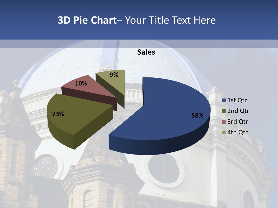 Cathedral Dome, Cuenca, Ecuador PowerPoint Template