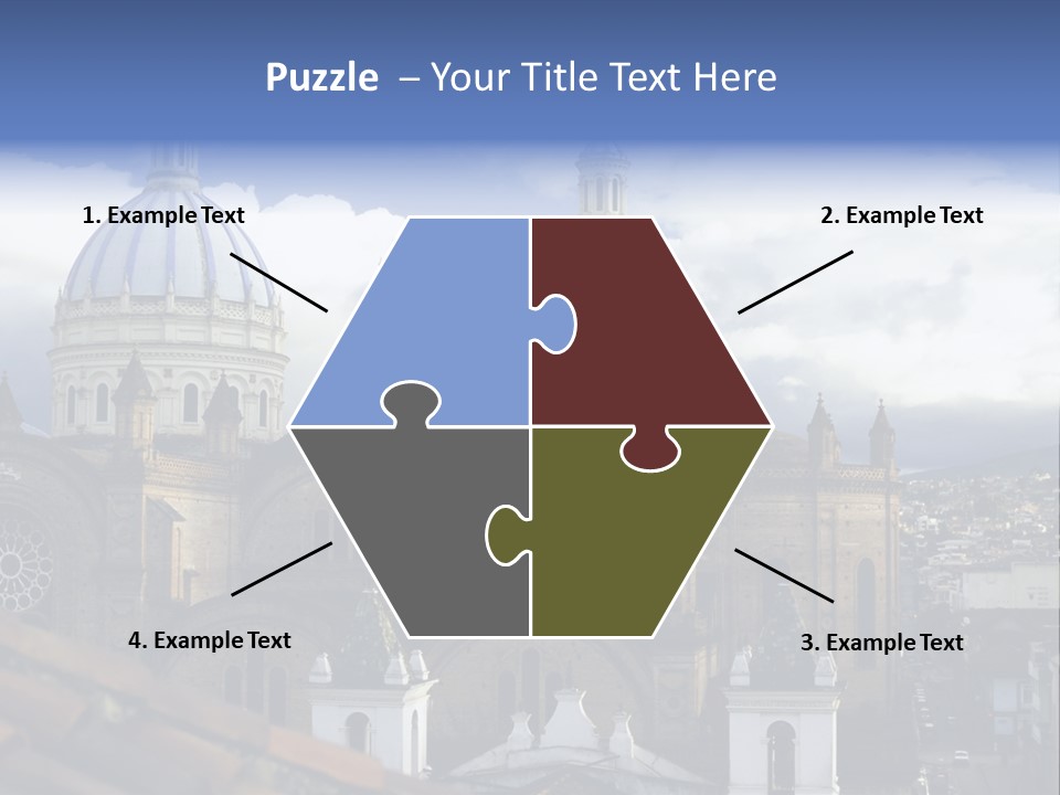 Cuenca, Ecuador - Domes Cathedral PowerPoint Template