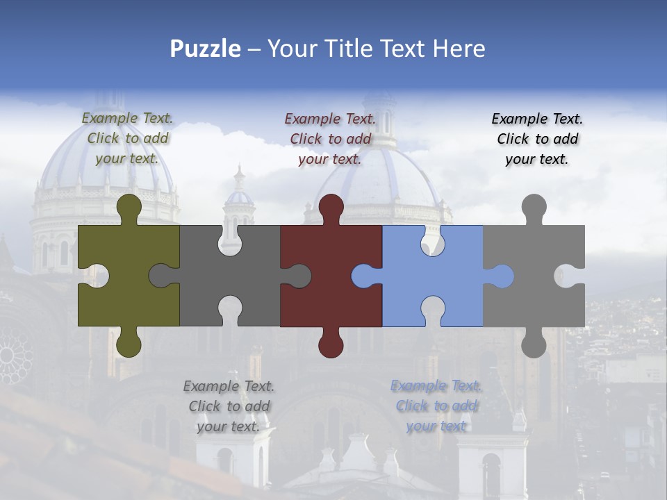 Cuenca, Ecuador - Domes Cathedral PowerPoint Template