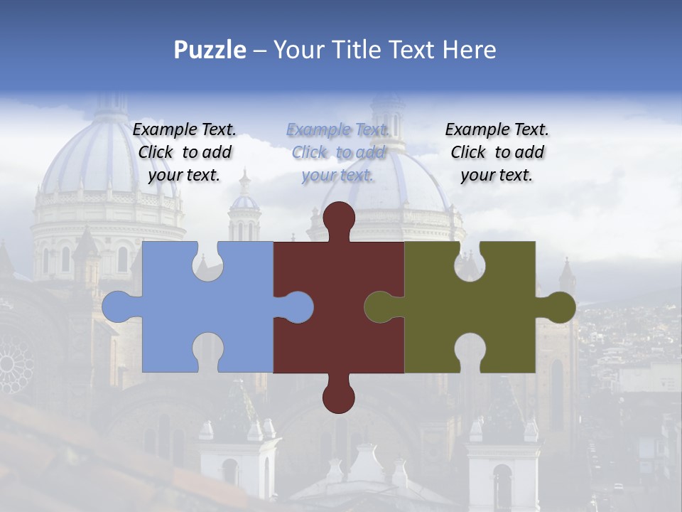 Cuenca, Ecuador - Domes Cathedral PowerPoint Template