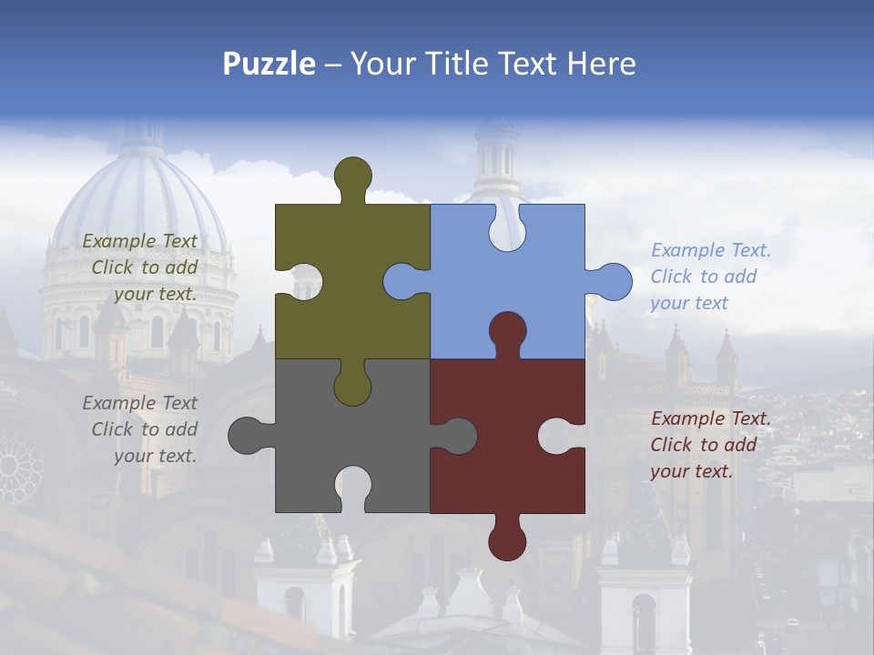 Cuenca, Ecuador - Domes Cathedral PowerPoint Template