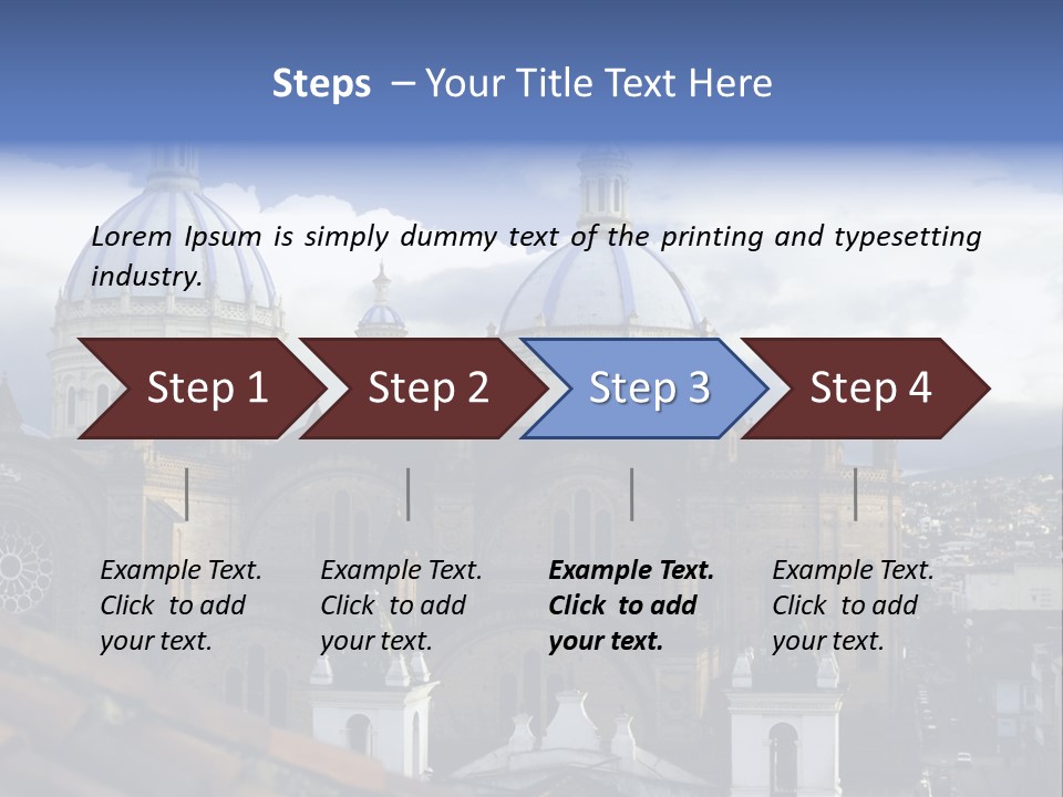 Cuenca, Ecuador - Domes Cathedral PowerPoint Template