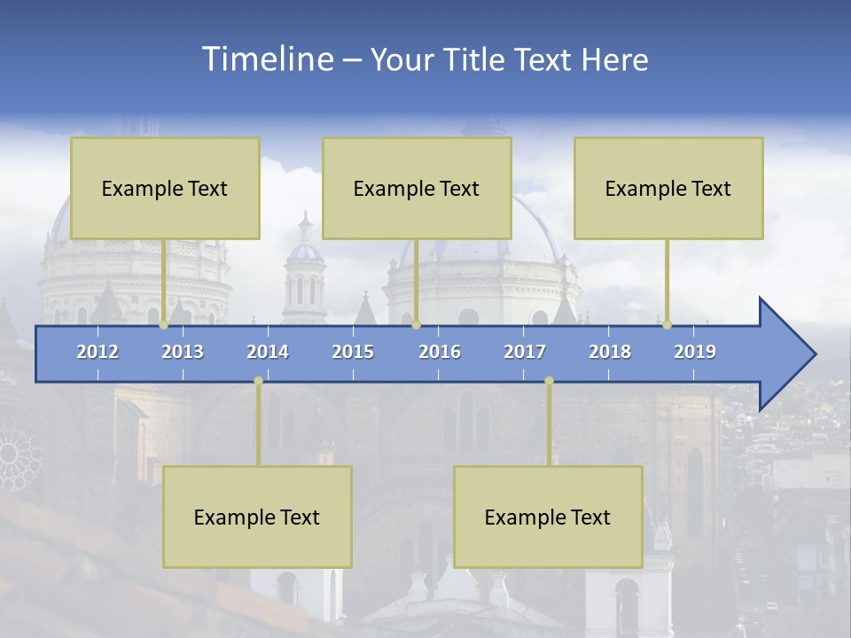 Cuenca, Ecuador - Domes Cathedral PowerPoint Template