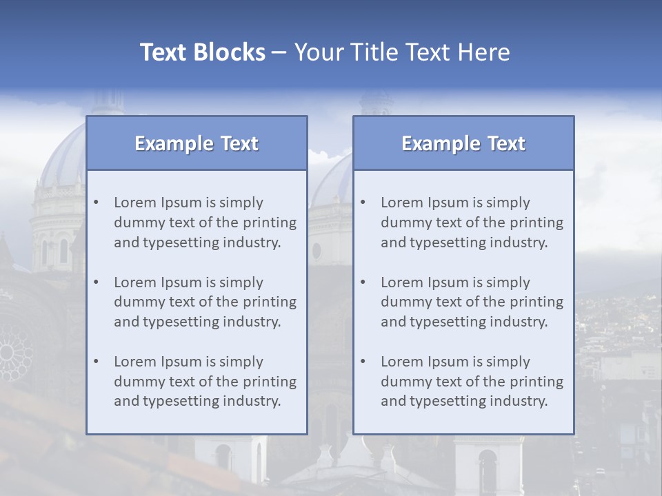 Cuenca, Ecuador - Domes Cathedral PowerPoint Template