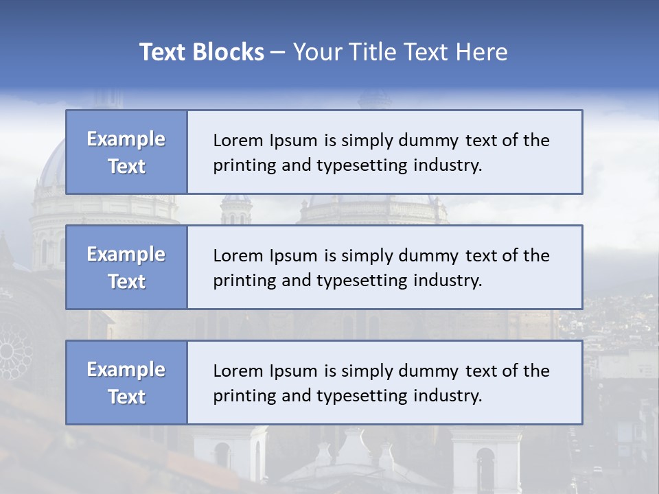 Cuenca, Ecuador - Domes Cathedral PowerPoint Template
