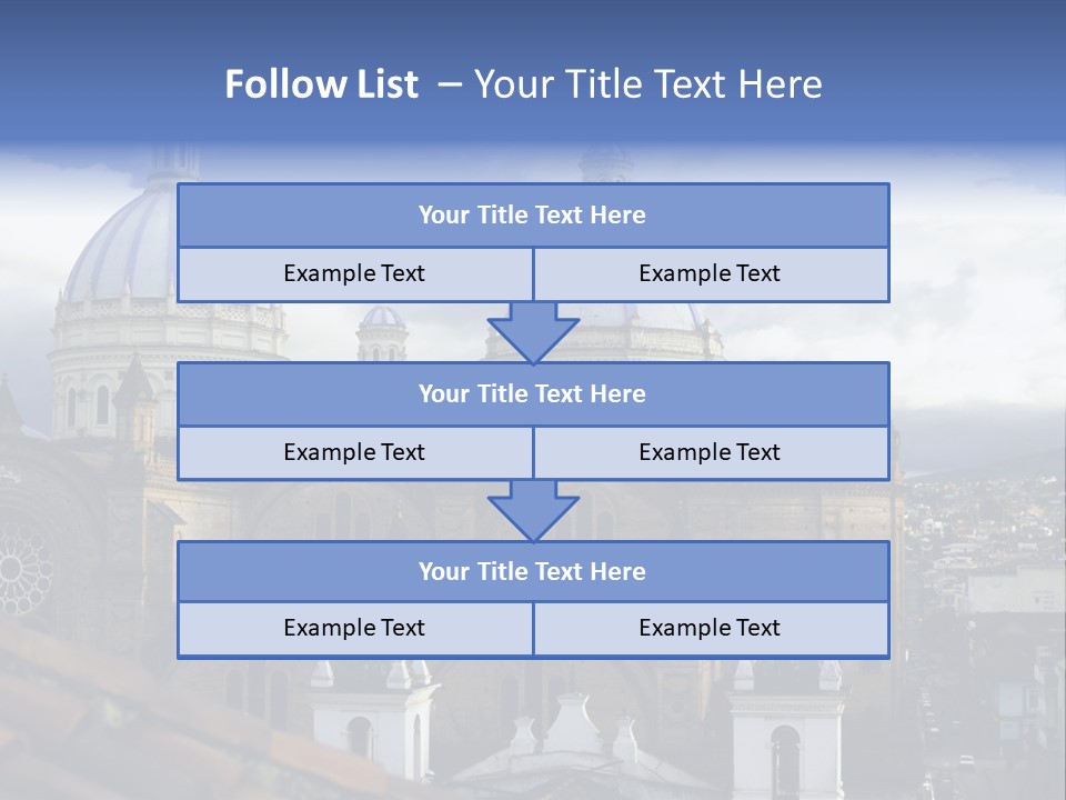Cuenca, Ecuador - Domes Cathedral PowerPoint Template