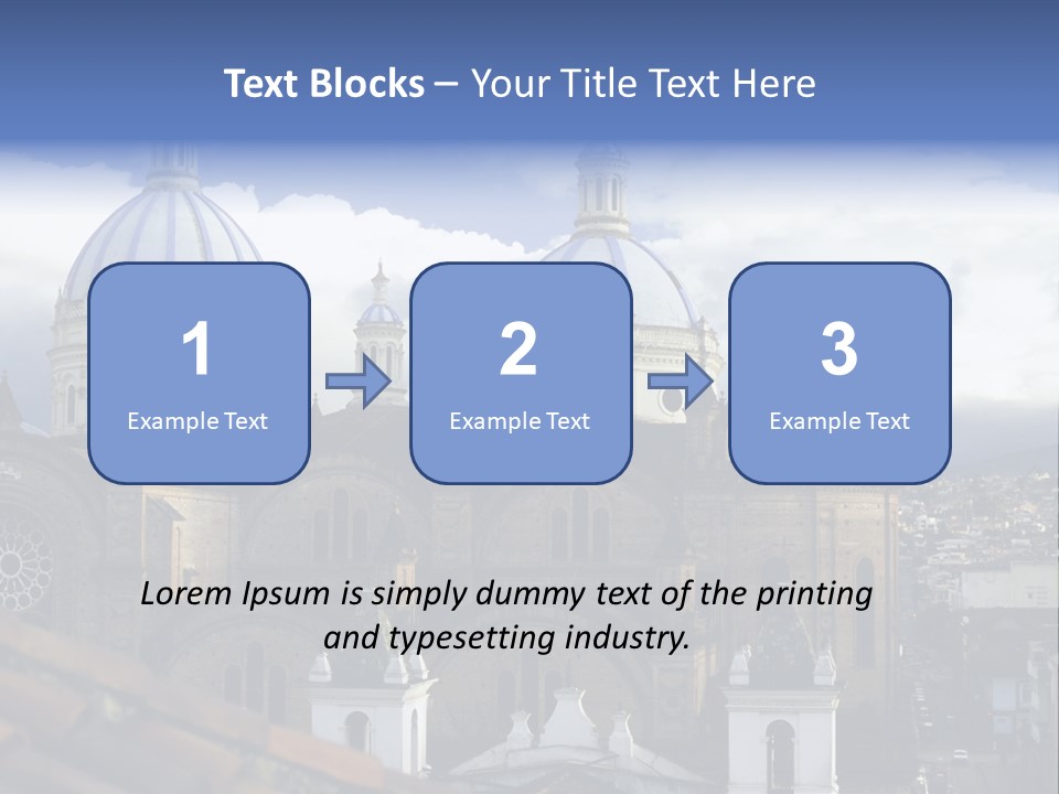 Cuenca, Ecuador - Domes Cathedral PowerPoint Template