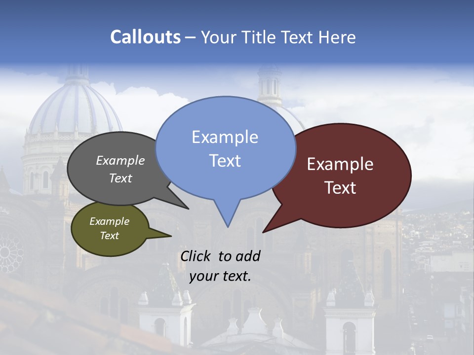 Cuenca, Ecuador - Domes Cathedral PowerPoint Template