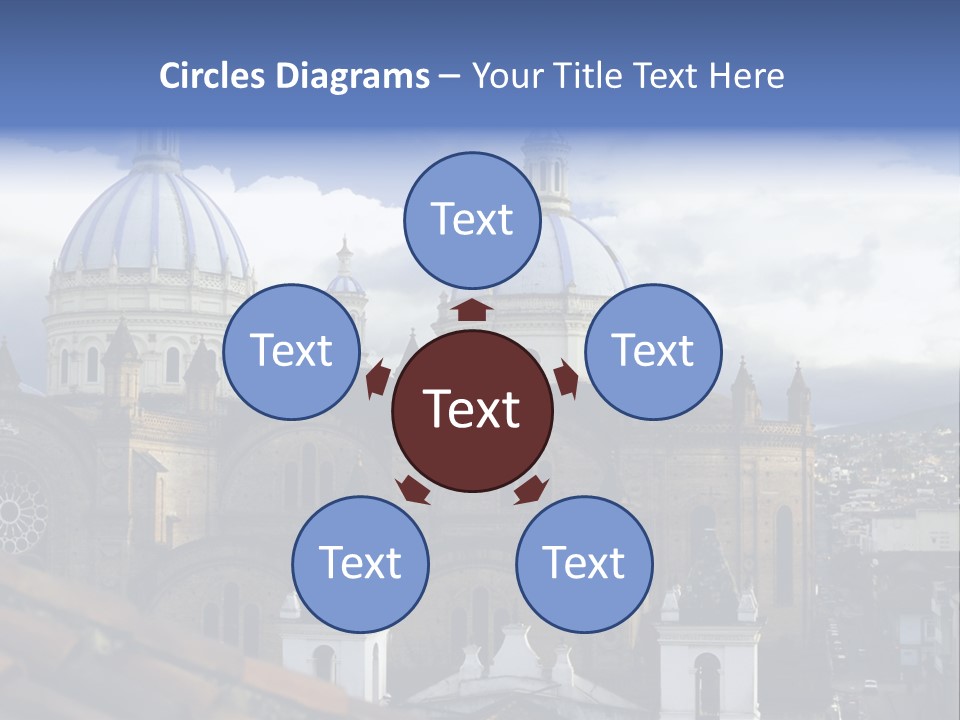 Cuenca, Ecuador - Domes Cathedral PowerPoint Template