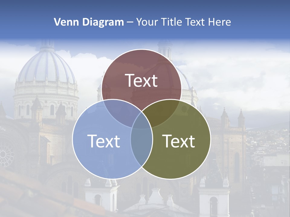 Cuenca, Ecuador - Domes Cathedral PowerPoint Template