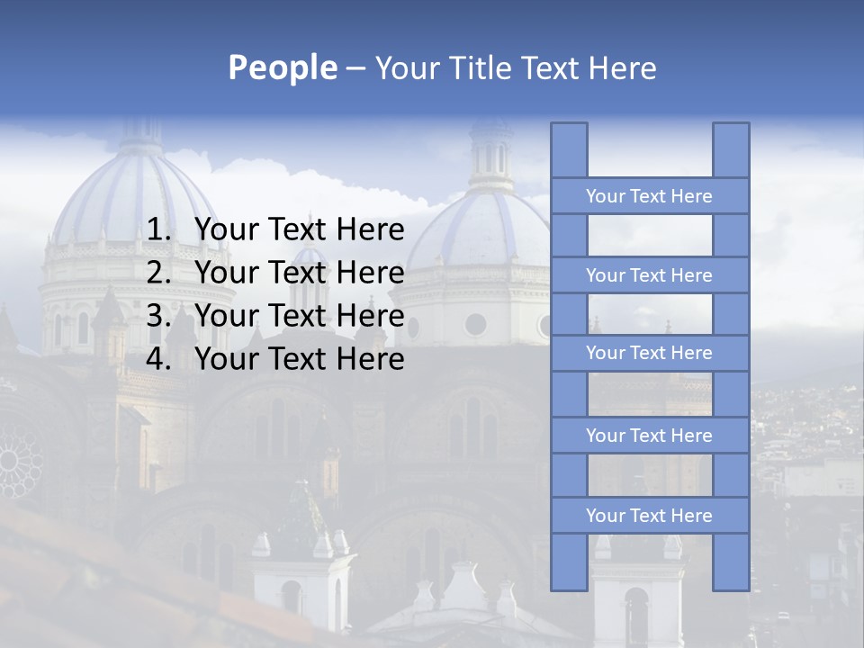 Cuenca, Ecuador - Domes Cathedral PowerPoint Template