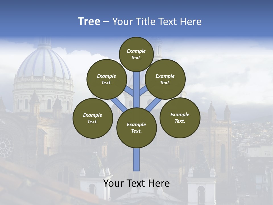 Cuenca, Ecuador - Domes Cathedral PowerPoint Template