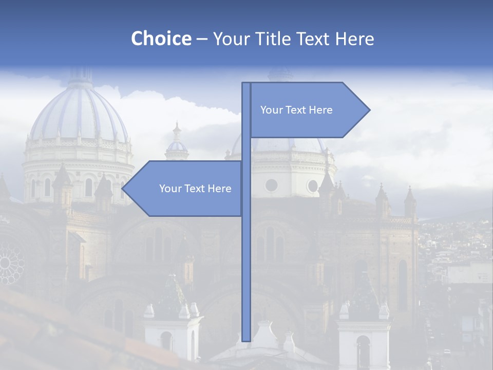 Cuenca, Ecuador - Domes Cathedral PowerPoint Template