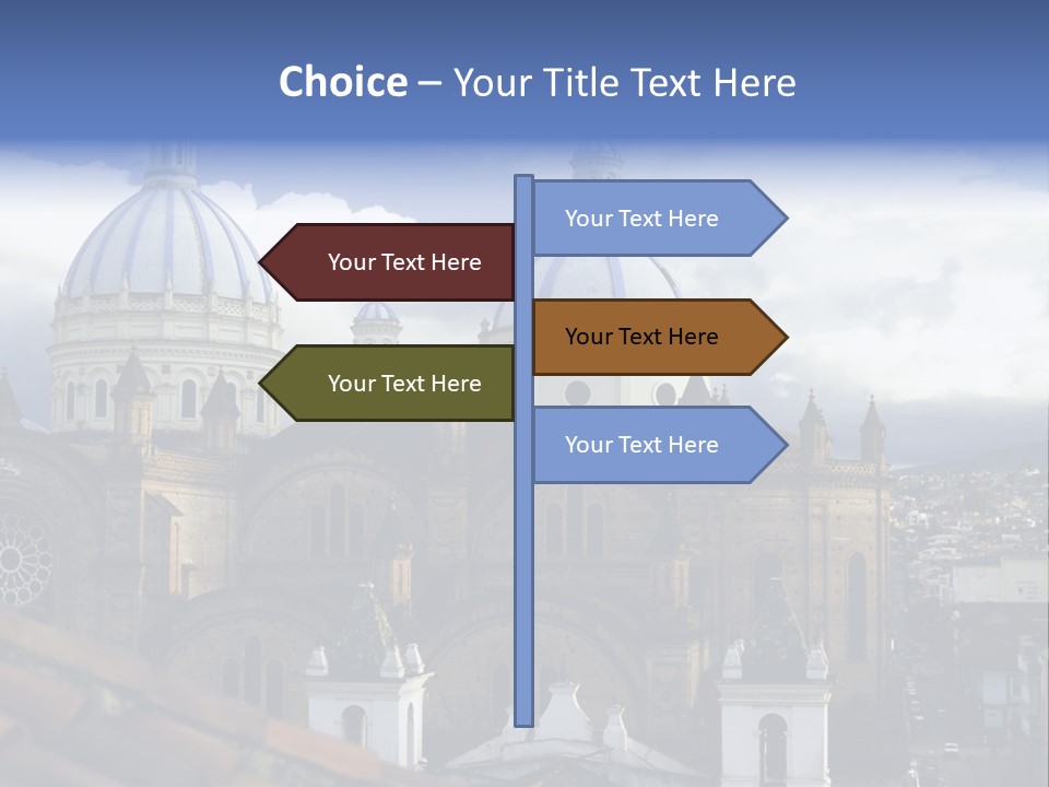 Cuenca, Ecuador - Domes Cathedral PowerPoint Template