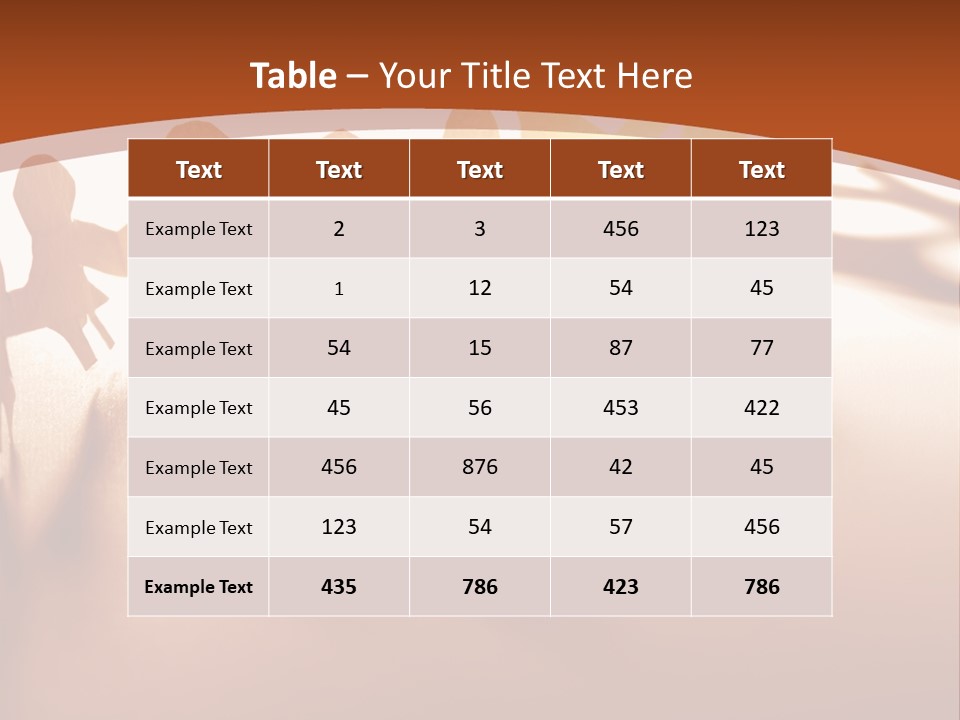 Paper-Chain People Holding Hands PowerPoint Template