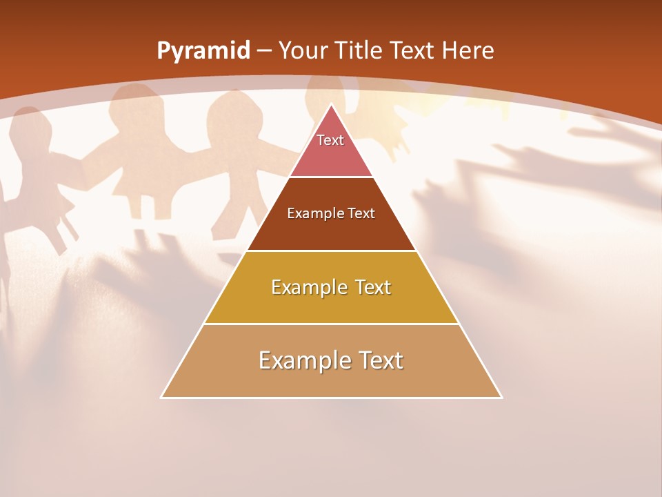 Paper-Chain People Holding Hands PowerPoint Template