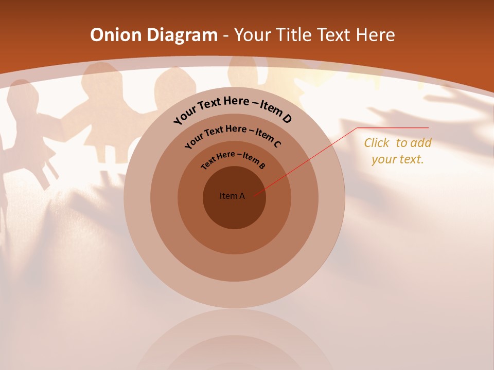 Paper-Chain People Holding Hands PowerPoint Template